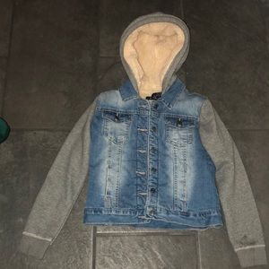 Fluffy Jean jacket